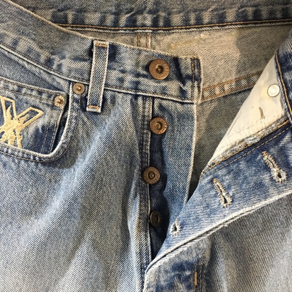 Vintage Manager High Waisted Light Wash Straight Leg Jeans Size 26 - Picture 10 of 14